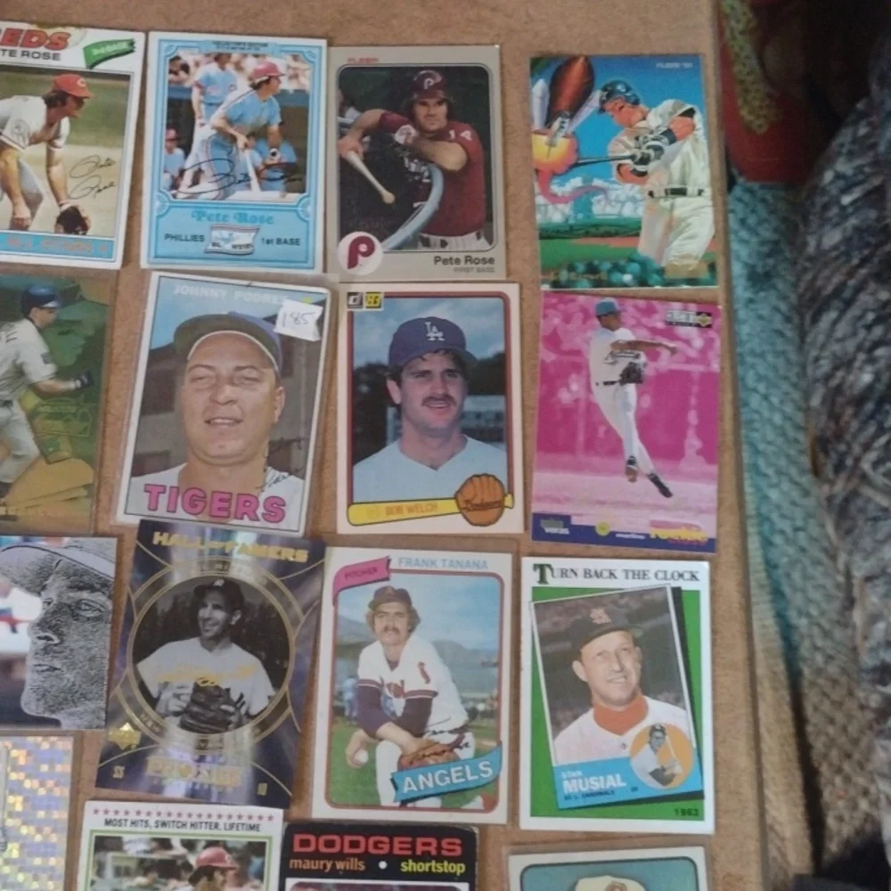 Assorted Vintage Baseball Trading Cards